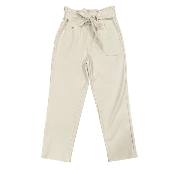 NWT Commando White Faux Leather Paperbag Pants - Picture 3 of 11